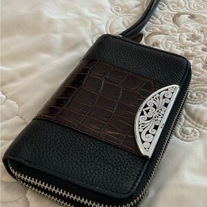 Brighton Leather Zip Wristlet Wallet